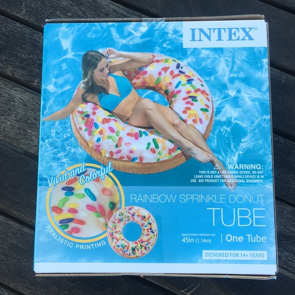 Intex Rainbow Sprinkle Donut Tube